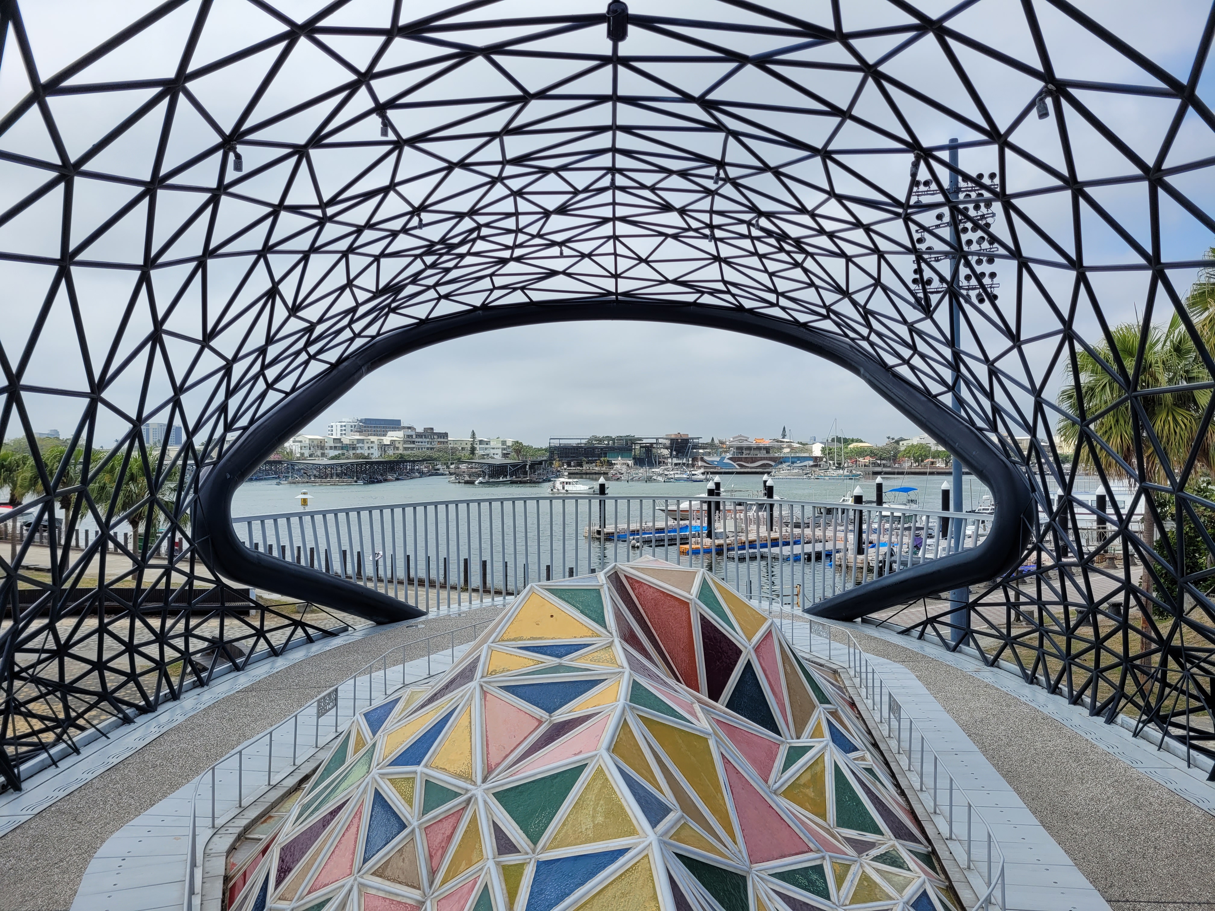 16/03/2025 - Inside of a whale -
				This picture was taken inside of a whale structure in Tainan, the 'Big Fish's Blessing'.